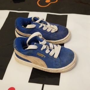 Puma blue baby shoes size 5